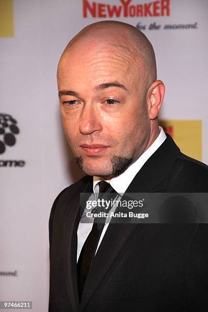 Singer Bernd "Der Graf" Graf aka "Unheilig" arrives to the "The Dome" music event on March 5, 2010 in Berlin, Germany.