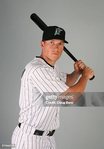 Outfielder Chris Coghlan of the Florida Marlins poses during photo day at Roger Dean Stadium on March 2, 2010 in Jupiter, Florida.