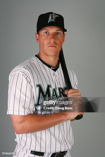 Outfielder Chris Coghlan of the Florida Marlins poses during photo day at Roger Dean Stadium on March 2, 2010 in Jupiter, Florida.