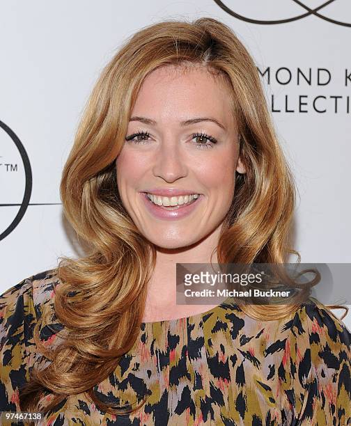 Television personality Cat Deeley arrives at the Everlon Diamond Knot Collection Luncheon celebrating Academy Award Nominee Carey Mulligan at Chateau...