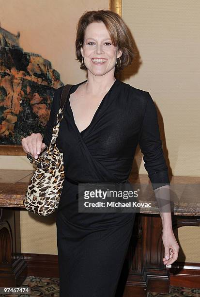 Actress Sigourney Weaver attends the 47th Annual ICG Publicists Awards at Hyatt Regency Century Plaza on March 5, 2010 in Century City, California.