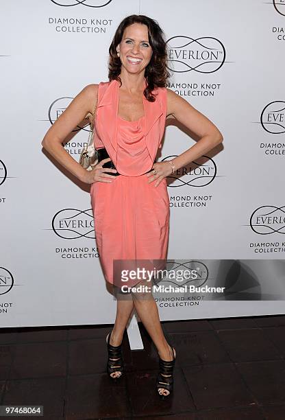Actress Amy Landecker arrives at the Everlon Diamond Knot Collection Luncheon celebrating Academy Award Nominee Carey Mulligan at Chateau Marmont on...