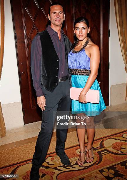 Lorenzo Lamas and fiance Shawna Craig attend the 17th annual MMPA Oscar week student filmmakers luncheon at Montage Beverly Hills on March 5, 2010 in...