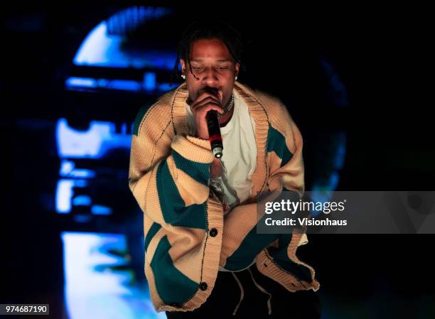 Rocky performs on the Valley stage on day one of the Parklife Festival at Heaton Park on June 9, 2018 in Manchester, England.