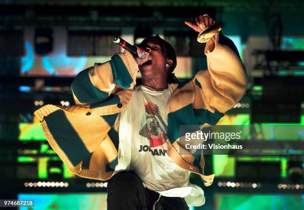 Rocky performs on the Valley stage on day one of the Parklife Festival at Heaton Park on June 9, 2018 in Manchester, England.
