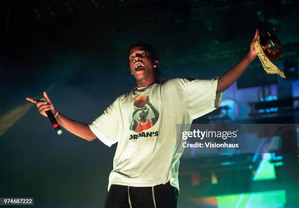 Rocky performs on the Valley stage on day one of the Parklife Festival at Heaton Park on June 9, 2018 in Manchester, England.