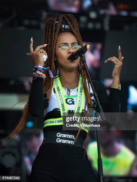 Performs on the Valley stage on day one of the Parklife Festival at Heaton Park on June 9, 2018 in Manchester, England.