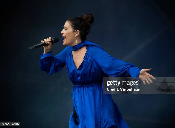 Jessie Ware performs on the Parklife stage on day one of the Parklife Festival at Heaton Park on June 9, 2018 in Manchester, England.