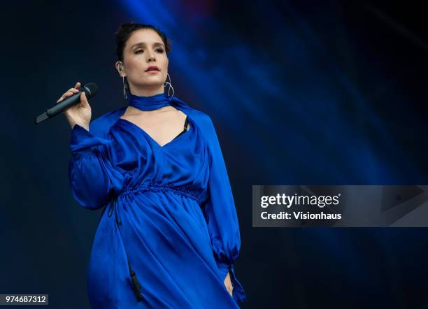 Jessie Ware performs on the Parklife stage on day one of the Parklife Festival at Heaton Park on June 9, 2018 in Manchester, England.