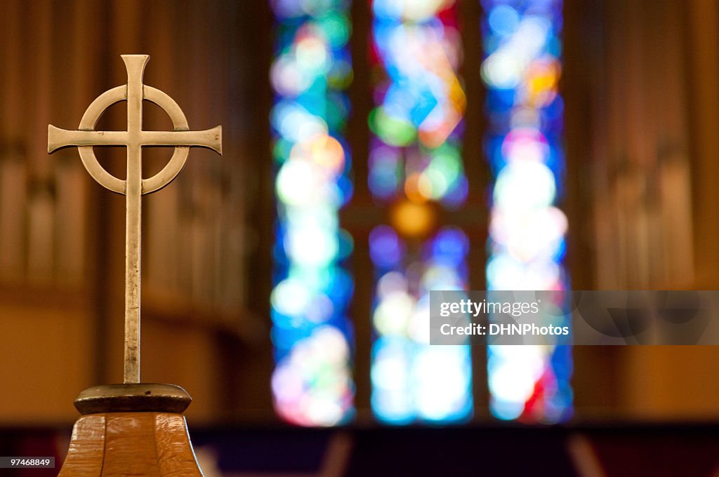 Cross on Church Alter