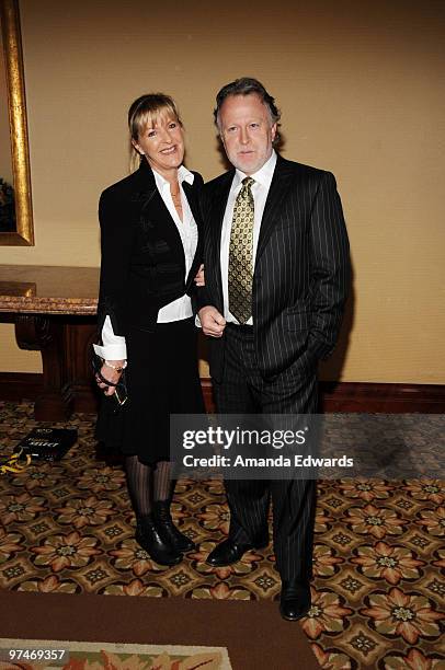 Executive producer Shane Brennan and his wife Cathryn arrive at the 47th Annual ICG Publicists Awards at the Hyatt Regency Century Plaza on March 5,...