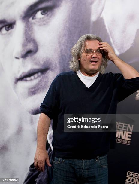 Director Paul Greengrass attends a photocall for 'Green Zone' at the Santo Mauro Hotel on March 5, 2010 in Madrid, Spain.