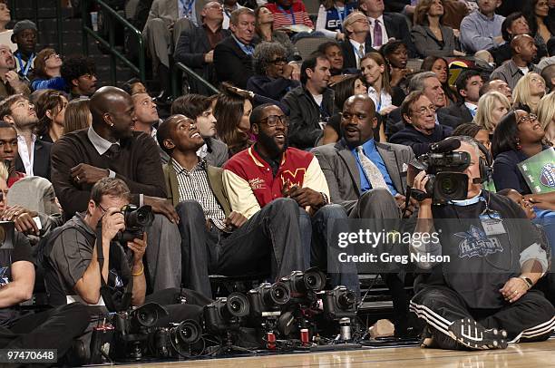 Slam Dunk Contest: Boston Garden Kevin Garnett, Oklahoma City Thunder Kevin Durant, Oklahoma City Thunder James Harden, and Cleveland Cavaliers...