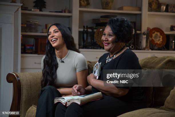 Kim Kardashian West and Alice Johnson on Wednesday June 13, 2018 --