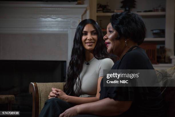 Kim Kardashian West and Alice Johnson on Wednesday June 13, 2018 --