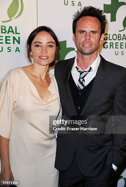 Actor Walton Goggins and guest arrive at the 25th Film Independent's Spirit Awards held at Nokia Event Deck at L.A. Live on March 5, 2010 in Los...