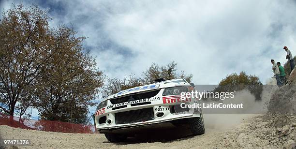 Miguel Angel Baldoni of Argentina competes during the WRC Rally Mexico 2010 Day 1 on March 5, 2010 in Leon, Mexico.