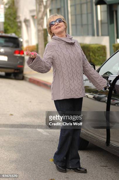 Actress Florence Henderson is seen on March 5, 2010 in Beverly Hills, California.