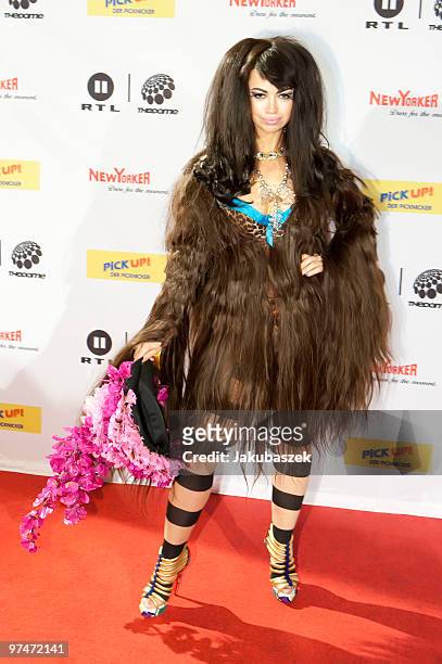 Singer/songwriter Aura Dione of Denmark attends ''The Dome 53'' concert event at the Velodrom on March 5, 2010 in Berlin, Germany.