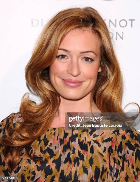 Cat Deeley arrives at the Diamond Information Center luncheon honoring Carey Mulligan's Academy Award nomination at Chateau Marmont on March 5, 2010...