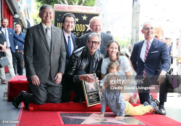 Hollywood Chamber of Commerce, President/CEO Leron Gubler, attorney Norman L. Eisen, actors Jeff Goldblum and Ed Begley Jr., Emilie Livingston, River...