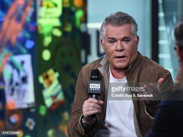 Actor Ray Liotta visits Build Series to promote "Shades of Blue" at Build Studio on June 14, 2018 in New York City.