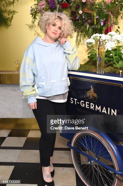 Kelly Osbourne attends Maison St Germain x House of Holland Opening Night in Mayfair on June 14, 2018 in London, England.