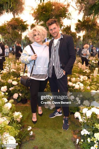 Kelly Osbourne and Henry Holland attends Maison St Germain x House of Holland Opening Night in Mayfair on June 14, 2018 in London, England.