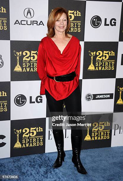 Actress Frances Fisher arrives at the 25th Film Independent's Spirit Awards held at Nokia Event Deck at L.A. Live on March 5, 2010 in Los Angeles,...