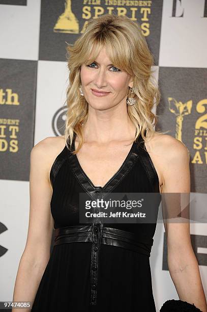 Actreess Laura Dern arrives at the 25th Film Independent Spirit Awards held at Nokia Theatre LA Live on March 5, 2010 in Los Angeles, California.