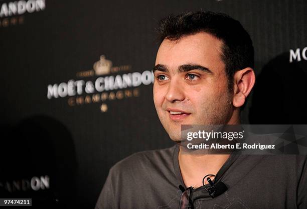 Producer Manuel Sicilia attends the press conference for the Oscar nominated film "La Dama y La Muerte" on March 5, 2010 in Los Angeles, California.