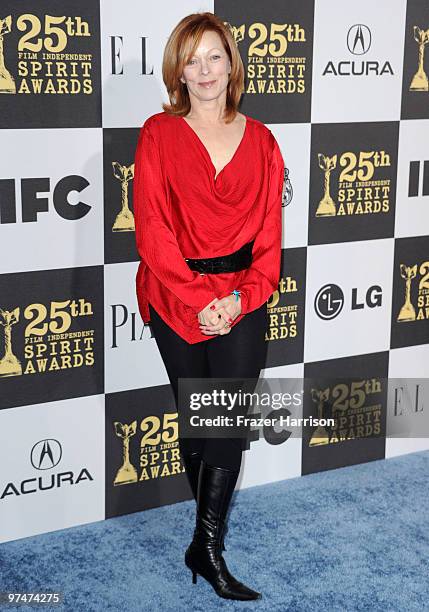 Actress Frances Fisher arrives at the 25th Film Independent's Spirit Awards held at Nokia Event Deck at L.A. Live on March 5, 2010 in Los Angeles,...