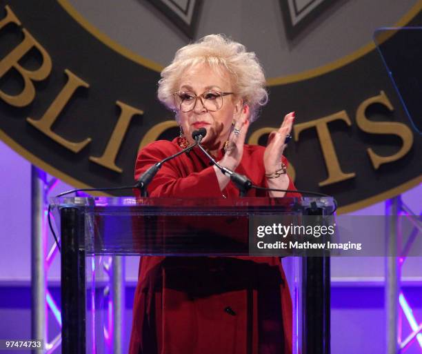 Actress Doris Roberts attends the 47th Annual ICG Publicist Awards at the Hyatt Regency Century Plaza on March 5, 2010 in Century City, California.