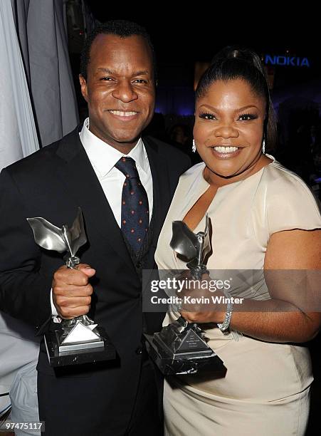 Screenwriter Geoffrey Fletcher, winner Best First Screenplay for "Precious," and actress Mo'Nique, winner Best Supporting Female for "Precious,"...