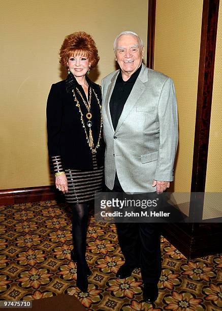 Tova Rorgnine and Actor Ernest Borgnine attends the 47th Annual ICG Publicists Awards at the Hyatt Regency Century Plaza on March 5, 2010 in Century...