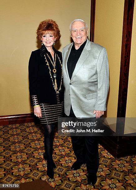 Tova Rorgnine and Actor Ernest Borgnine attends the 47th Annual ICG Publicists Awards at the Hyatt Regency Century Plaza on March 5, 2010 in Century...