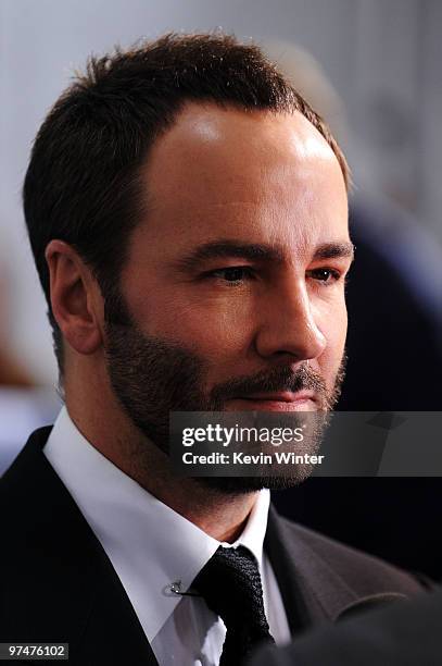 Director Tom Ford arrives at the 25th Film Independent's Spirit Awards held at Nokia Event Deck at L.A. Live on March 5, 2010 in Los Angeles,...