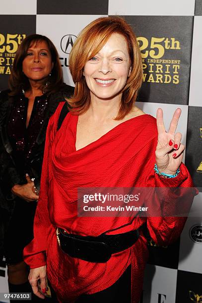 Actress Frances Fisher arrives at the 25th Film Independent's Spirit Awards held at Nokia Event Deck at L.A. Live on March 5, 2010 in Los Angeles,...