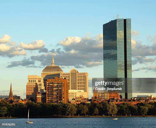 boston office buildings - hancock building stock pictures, royalty-free photos & images