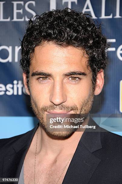 Actor Miguel Angel Silvestre arrives at the 5th Annual Los Angeles Italia Film, Fashion and Art Festival on March 5, 2010 in Los Angeles, California.