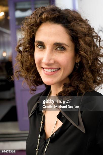Actress Melina Kanakaredes attends the Painted Nail and Ask Music Group Oscar Gifting Suite on March 5, 2010 in Sherman Oaks, California.