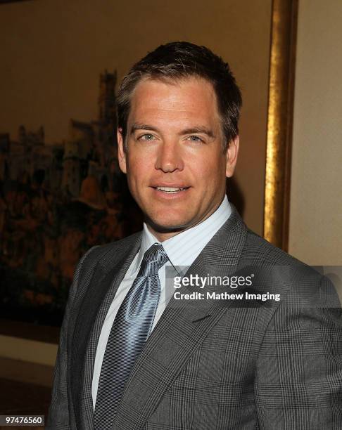 Actor Michael Weatherly arrives at the 47th Annual ICG Publicist Awards at the Hyatt Regency Century Plaza on March 5, 2010 in Century City,...