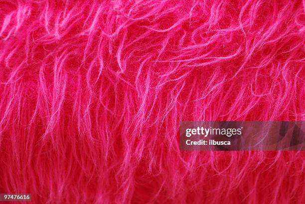 rosa con pelliccia - pelliccia-materiale-tessile foto e immagini stock