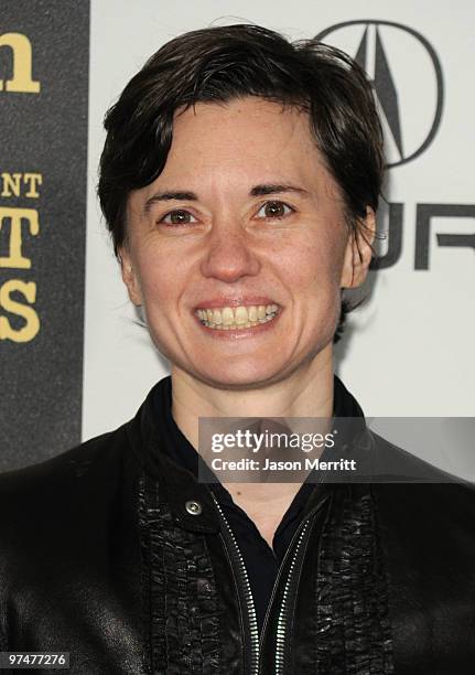 Filmmaker Kimberly Peirce arrives at the 25th Film Independent's Spirit Awards held at Nokia Event Deck at L.A. Live on March 5, 2010 in Los Angeles,...