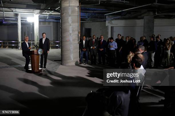 Chicago Mayor Rahm Emanuel and engineer and tech entrepreneur Elon Musk of The Boring Company talk about constructing a high speed transit tunnel at...