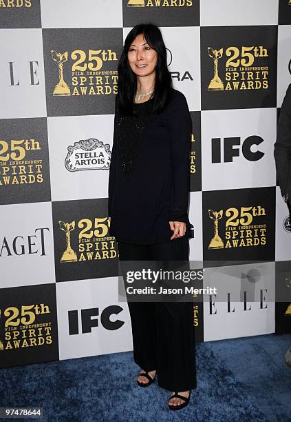 Cinematographer Anne Misawa arrives at the 25th Film Independent's Spirit Awards held at Nokia Event Deck at L.A. Live on March 5, 2010 in Los...