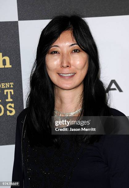 Cinematographer Anne Misawa arrives at the 25th Film Independent's Spirit Awards held at Nokia Event Deck at L.A. Live on March 5, 2010 in Los...