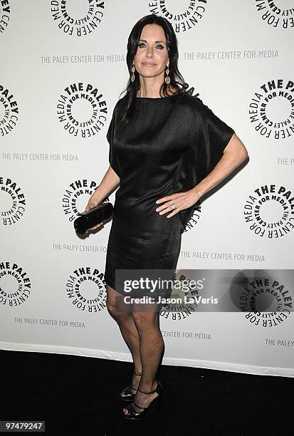 Actress Courteney Cox attends the "Cougar Town" event at the 27th Annual PaleyFest at Saban Theatre on March 5, 2010 in Beverly Hills, California.