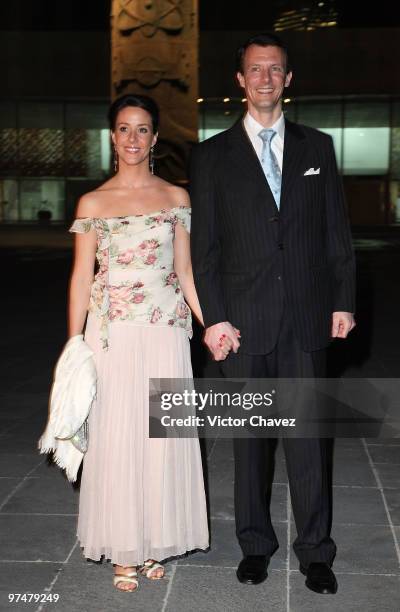 Princess Marie and Prince Joachim of Denmark visit the Antropologic National Museum on March 5, 2010 in Mexico City, Mexico. The Royals are in a...