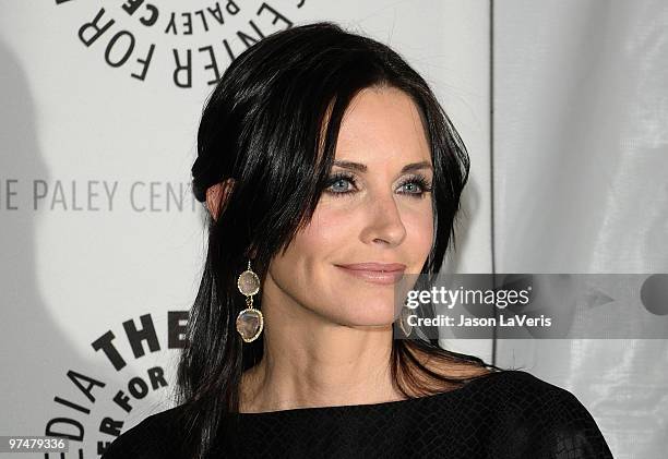 Actress Courteney Cox attends the "Cougar Town" event at the 27th Annual PaleyFest at Saban Theatre on March 5, 2010 in Beverly Hills, California.